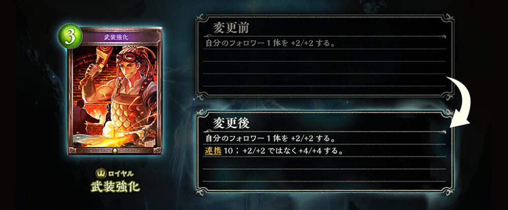 上方修正された武装強化